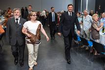11. 6. 2015, Celje – Predsednik republike Borut Pahor se je v Celju udeleil slovesnosti ob 45. obletnici delovanja Zveze drutev civilnih invalidov vojn in imel tudi slavnostni nagovor (Neboja Teji/STA)
